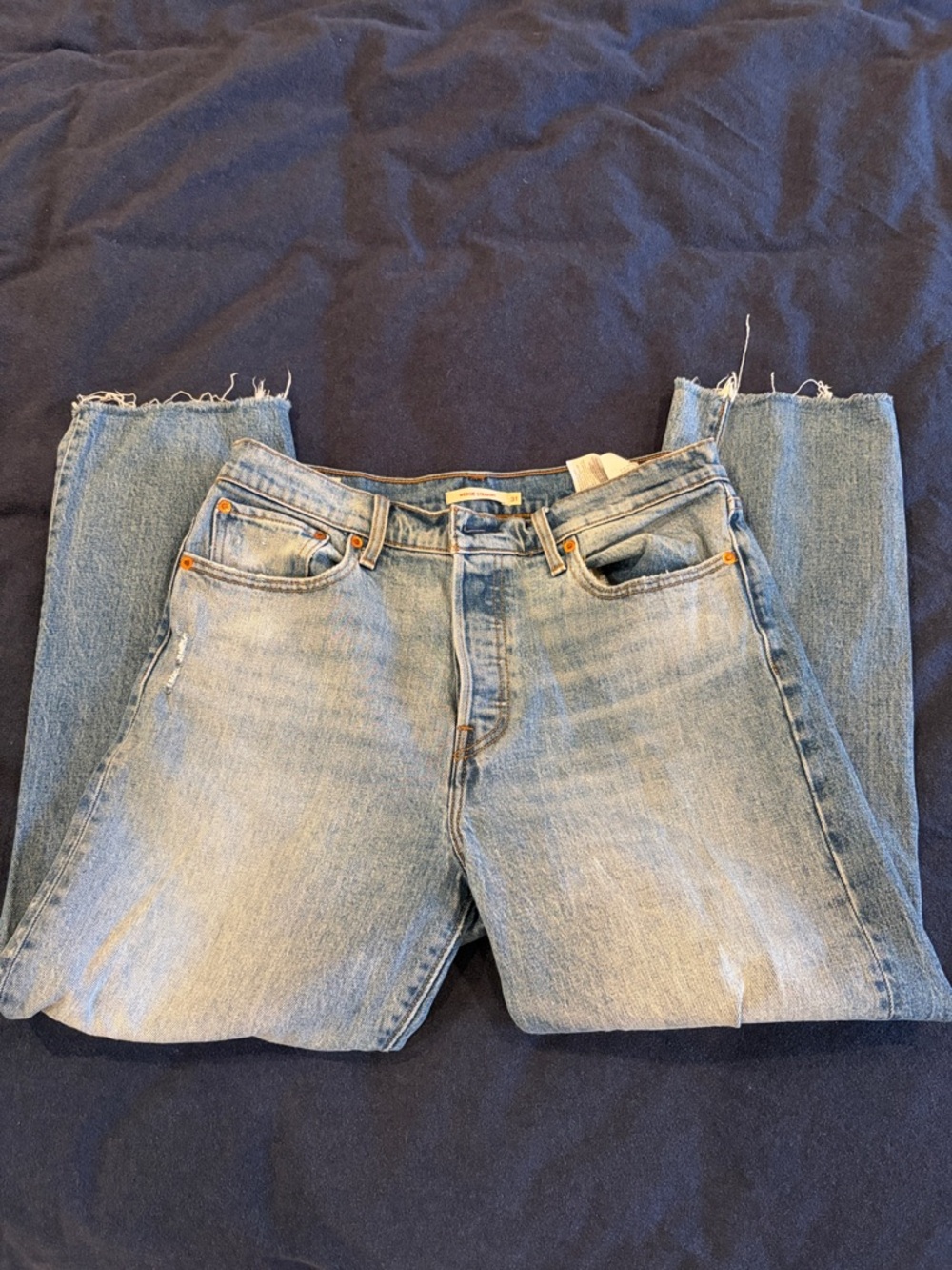 Levi’s Wedgie Straight Cropped Jeans